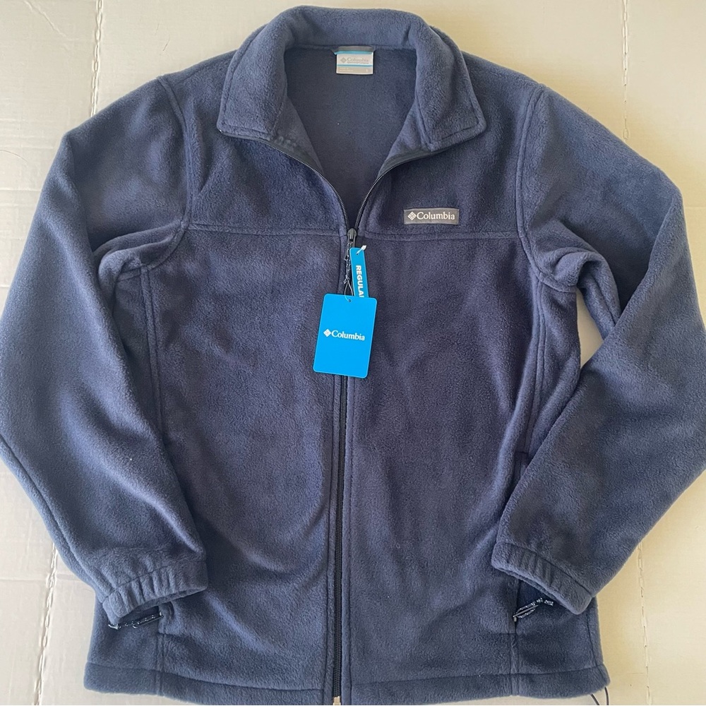 Columbia Men’s Fleece 2.0 Full Zip Fleece Jacket ultra-soft 100% polyester Navy